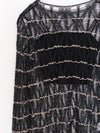 SWAYING 25 Spring/Summer Diamond Check Cardigan SW-SW25SS1T23C3-HEI Black SW25SS1T23C1